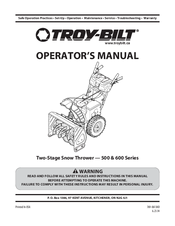Troy-Bilt 500 Series Operator's Manual