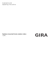 Gira 1279 series Installation And Operating Instructions Manual