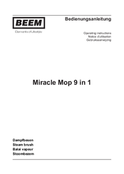 Beem Miracle Mop 9 in 1 Operating Instructions Manual