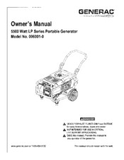 Generac Power Systems 006001-0 Owner's Manual