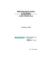 Moxa Technologies SPL-24 Hardware Installation Manual