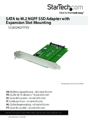 StarTech.com S32M2NGFFPEX Instruction Manual
