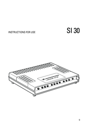 Sennheiser SI 30 Instructions For Use Manual