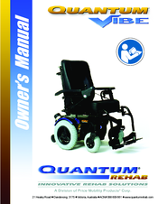 Pride Mobility Quantum Vibe Owner's Manual