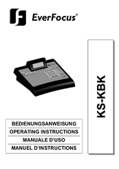 EverFocus KS-KBK Operating Instructions Manual