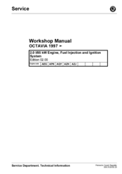 Skoda Octavia 1997 Workshop Manual
