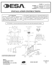 Desa B36I Installation Instructions Manual