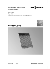 Viessmann VITOSOL300 Installation Instructions Manual