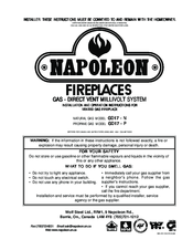 Napoleon GD17 - P Installation And Operation Instructions Manual
