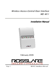 Rosslare MD-W11 Installation Manual