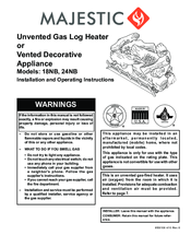 Majestic HO18-R Installation And Operating Instructions Manual