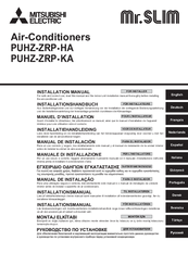 Mitsubishi Electric Mr. Slim PUHZ-ZRP-HA Installation Manual