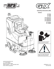 R.P.S. Corporation GTX 26'' DISK Operating Instructions Manual