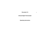 Elcometer 214 Operating Instructions Manual