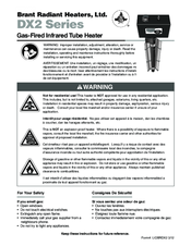 Brant Radiant Heaters DX2-50-125 User Manual
