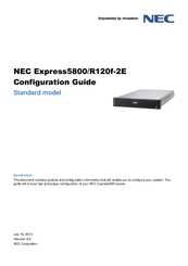 Nec Express5800/R120f-2E Configuration Manual
