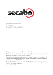 Secabo C60III Operating Instructions Manual