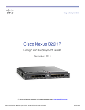 Cisco Nexus B22HP Design And Deployment Manual