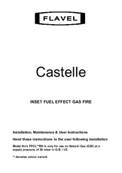 Flavel Castelle Installation, Maintenance And User Instructions
