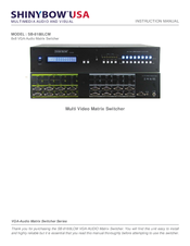 Shinybow USA SB-8188LCM Instruction Manual