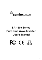 SamplexPower SA-1500-124 User Manual