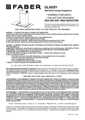 Faber GLASSY Installation Instructions Manual