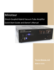 Tavish Design Minotaur Quick-Start Manual And Owner's Manual