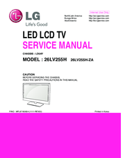 LG 26LV255H Service Manual