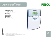 RESOL DeltaSol Pool Mounting Connection And Operation Troubleshooting