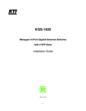 KTI KGS-1620 Installation Manual