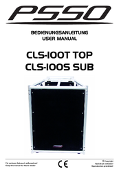 PSSO CLS-100S SUB User Manual