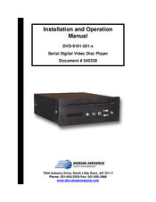 decrane aerospace DVD-9101-201-x Installation And Operation Manual
