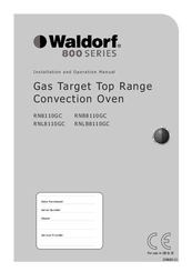 Waldorf RN8110GC Installation And Operation Manual