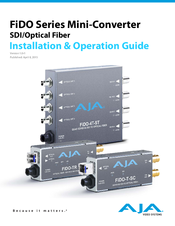 AJA FiDO-4T-ST Installation & Operation Manual