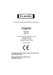 Flavel Inspire FWR**0R Series Installation And User Instruction Manual