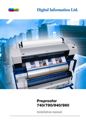 Digital Information Preproofer 740 Installation Manual