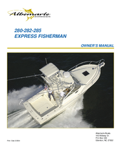 Albemarle 280 EXPRESS FISHERMAN Owner's Manual