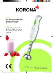 Korona 23501 Instruction Manual
