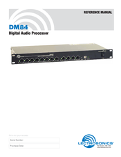 Lectrosonics DM84 Reference Manual