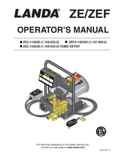 Landa ZE2-11026D Operator's Manual
