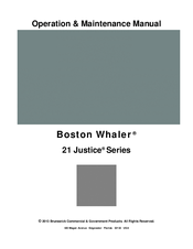 Boston Whaler 21 Justice Series Operation & Maintenance Manual