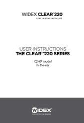 Widex C2-XP Clear 220 Series User Instructions