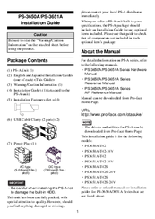 Digital Electronics PS3651A-T42S Installation Manual