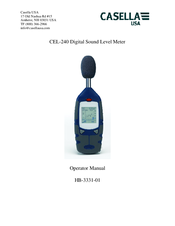 Casella USA CEL 240 Series Operator's Manual