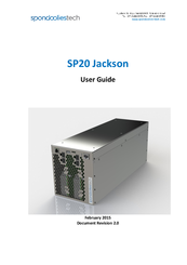 Spondoolies tech SP20 Jackson User Manual