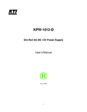 KTI KPW-1012-D User Manual
