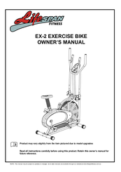 LifeSpan EX2 Owner's Manual
