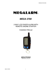 Megalarm MEGA 3700 Installation Manual