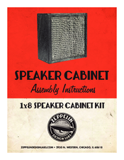 Zeppelin 1x8 Cabinet Assembly Instructions Manual