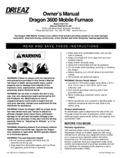 Dri-Eaz Dragon 3600 F535 Owner's Manual